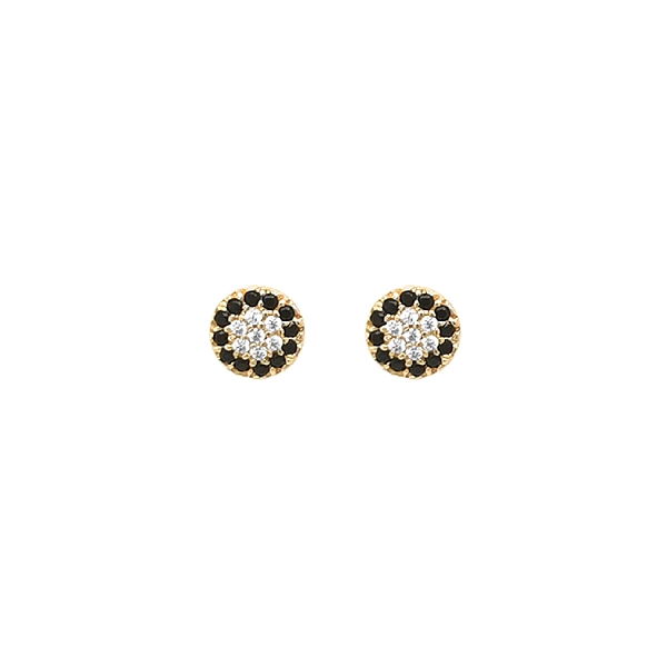 Gold Earrings Earrings with Zircons