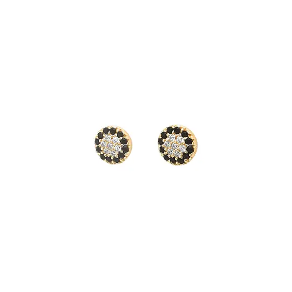 Gold Earrings Earrings with Zircons