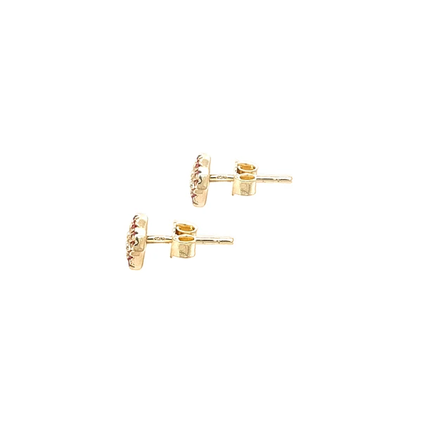 Gold Earrings Earrings with Zircons