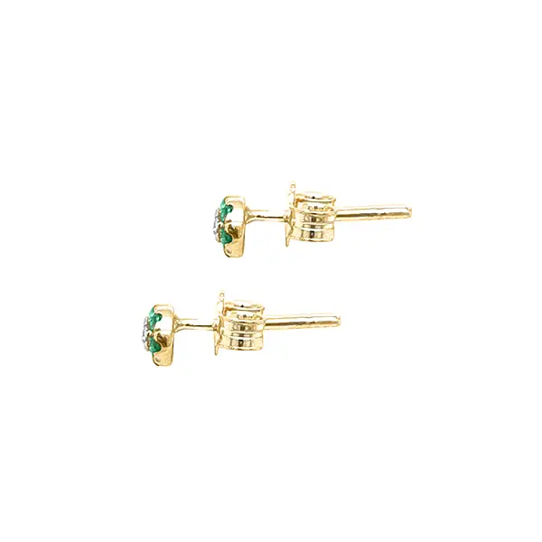 Gold Earrings Earrings with Zircons