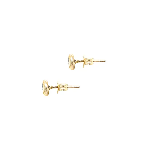 Gold Earrings Earrings with Zircons