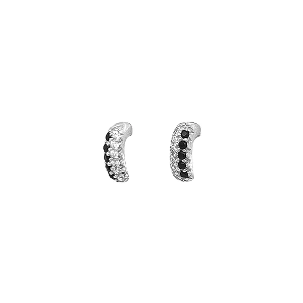 Gold Earrings with Zircons