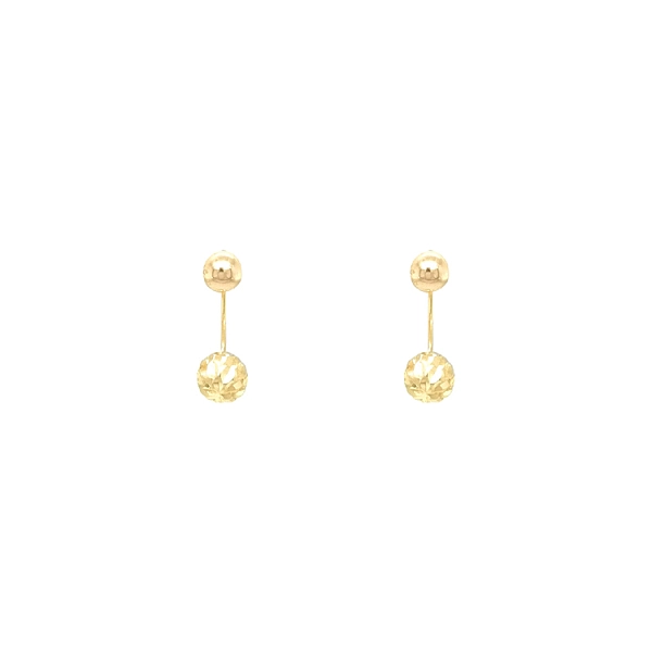 Gold Earrings Beads