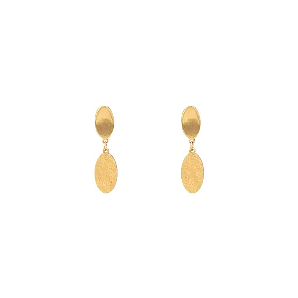 Gold dangle earrings