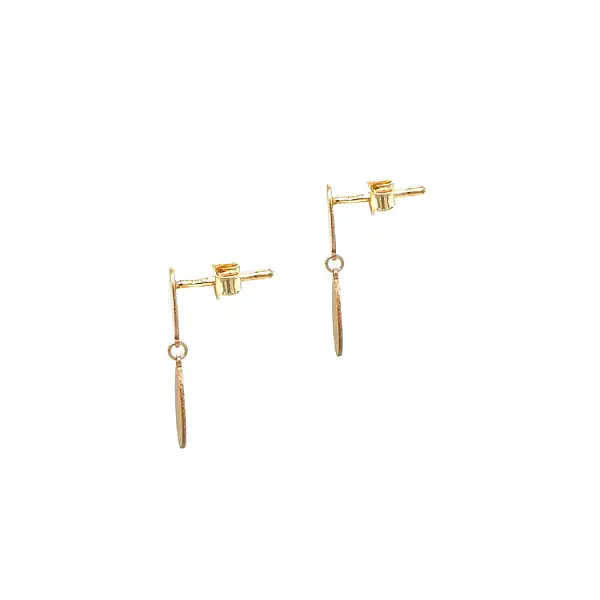 Gold dangle earrings