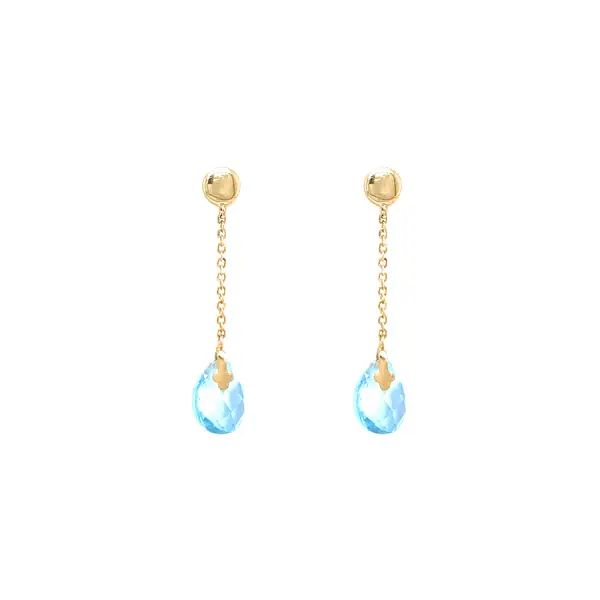 Gold dangle earrings
