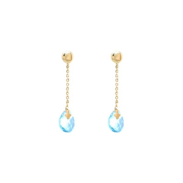 Gold dangle earrings