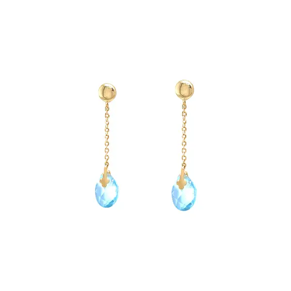 Gold dangle earrings