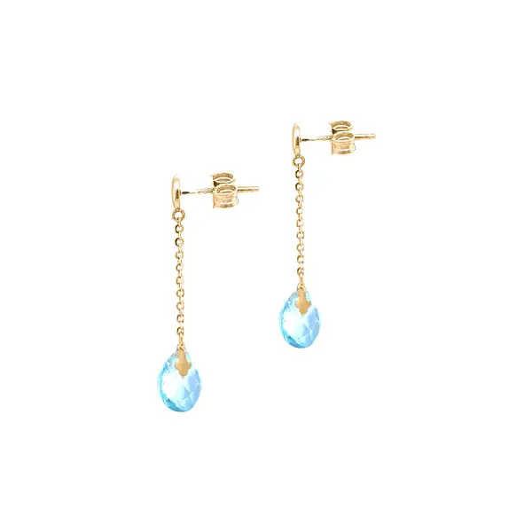 Gold dangle earrings