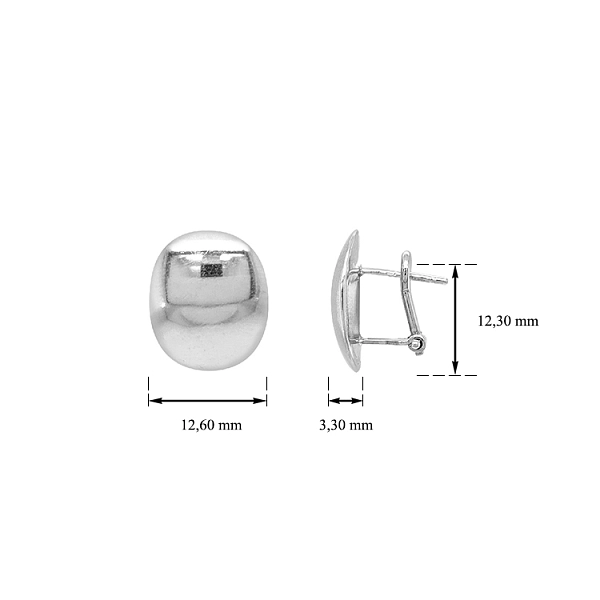 White Gold Earrings