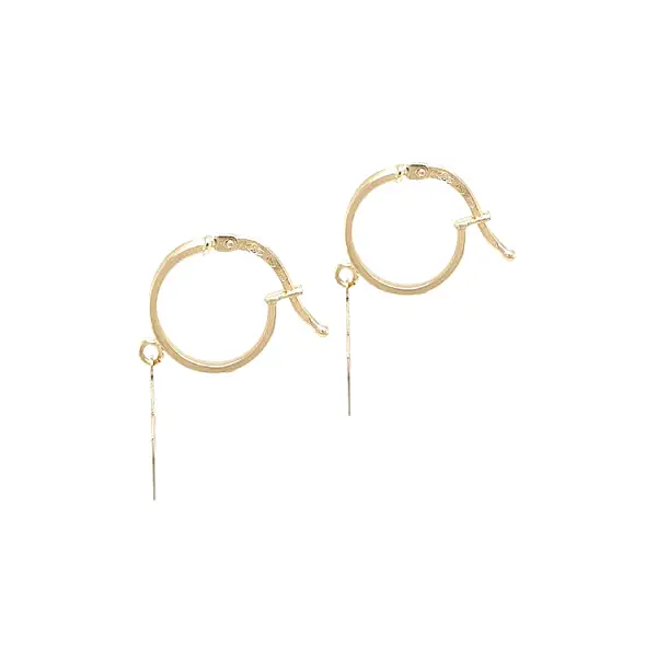 Gold Hanging Earrings Stars