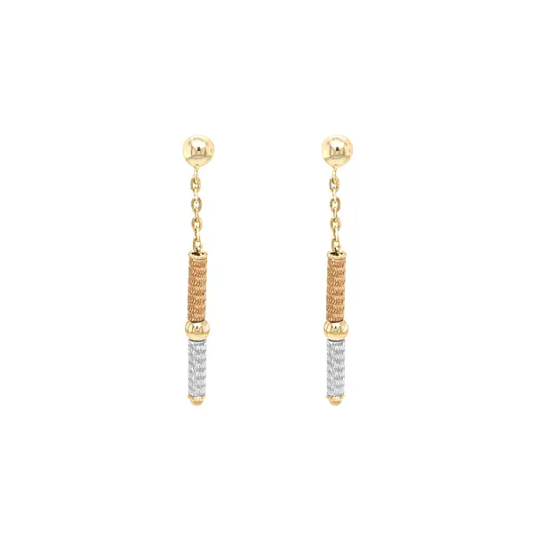 Earrings made of Combination Gold