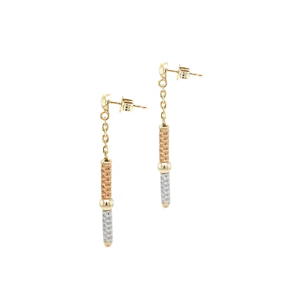 Earrings made of Combination Gold