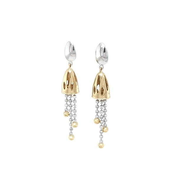 Gold Combination dangle earrings
