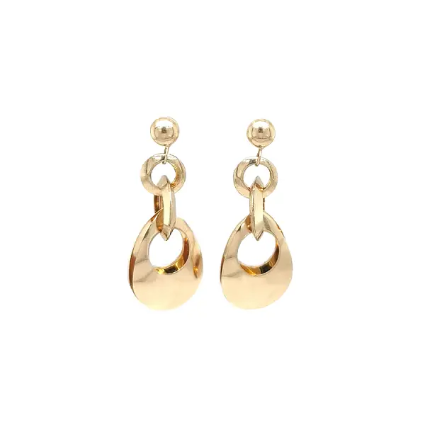 Gold dangle earrings