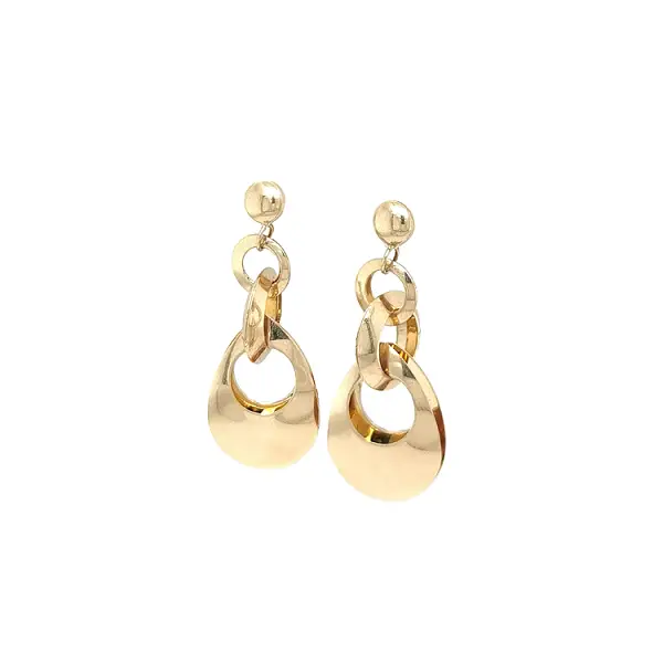 Gold dangle earrings