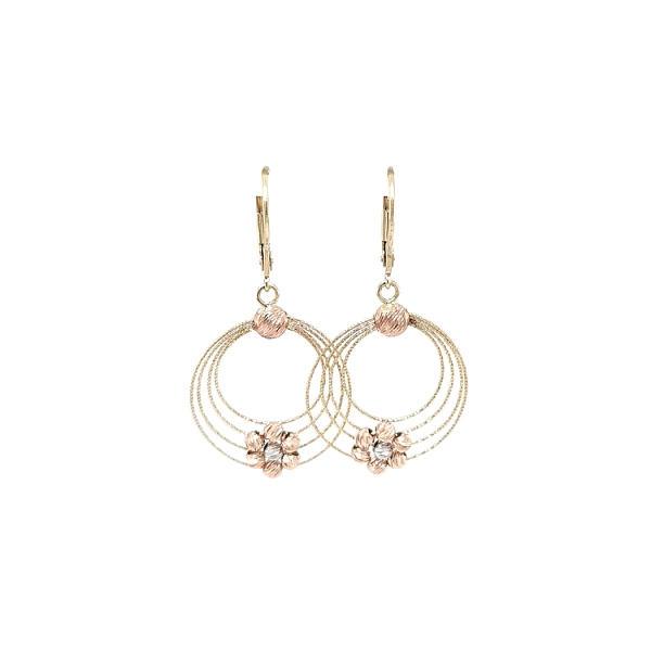 Gold dangle earrings