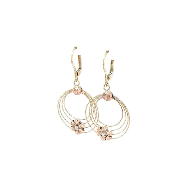 Gold dangle earrings