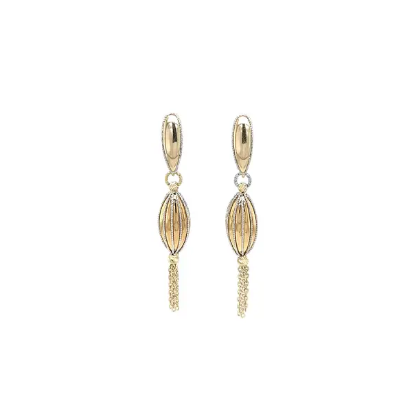 Gold dangle earrings