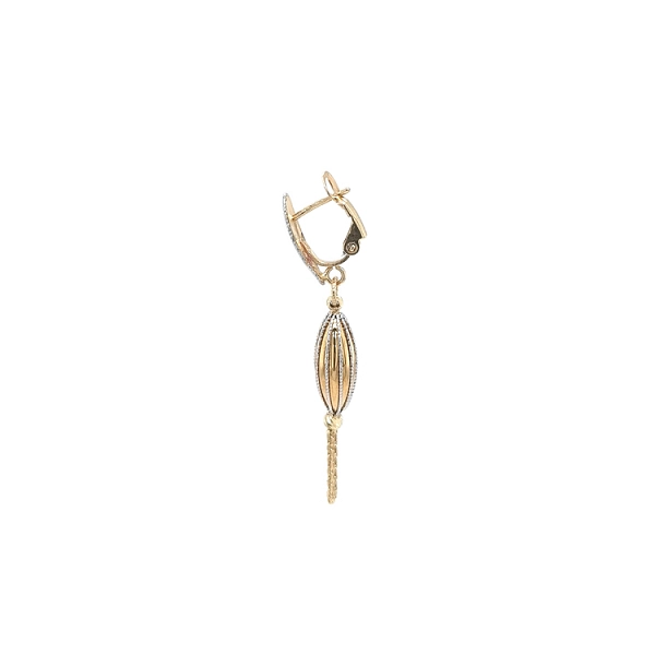 Gold dangle earrings