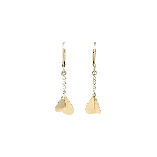 Gold dangle earrings