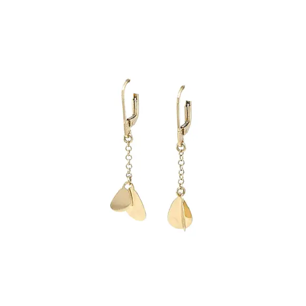 Gold dangle earrings