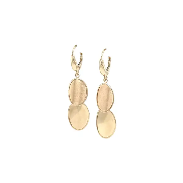 Gold dangle earrings
