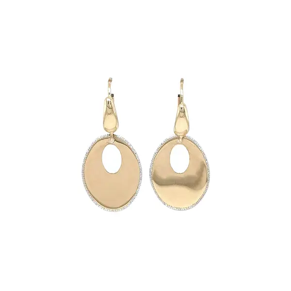 Gold dangle earrings
