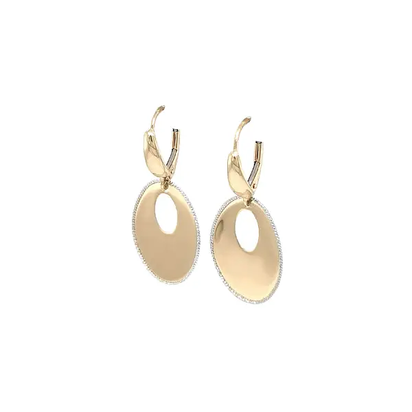 Gold dangle earrings