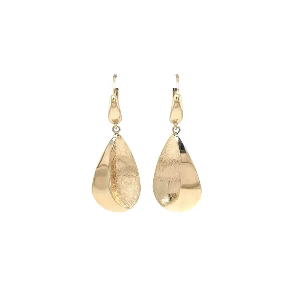 Gold dangle earrings