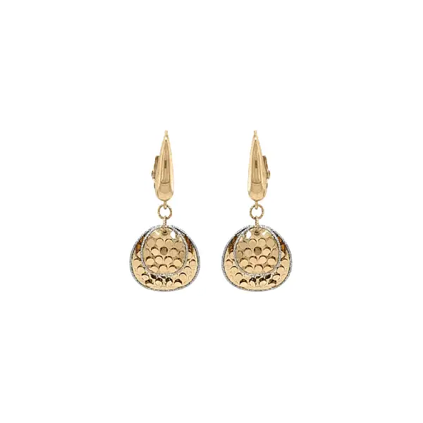 Gold dangle earrings