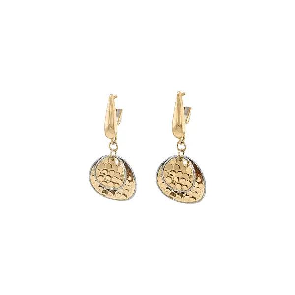 Gold dangle earrings