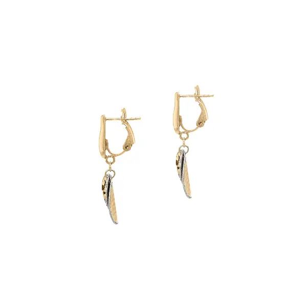 Gold dangle earrings