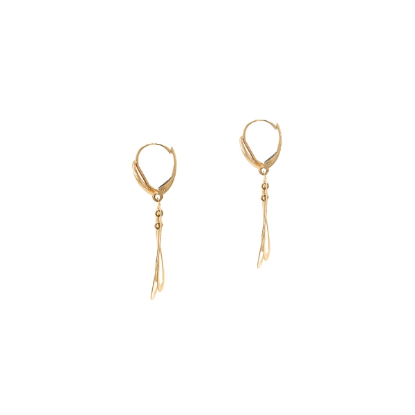 Gold dangle earrings