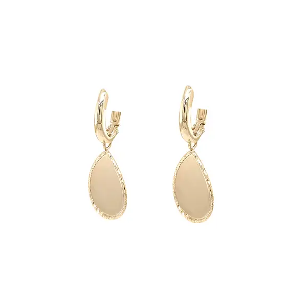 Gold dangle earrings