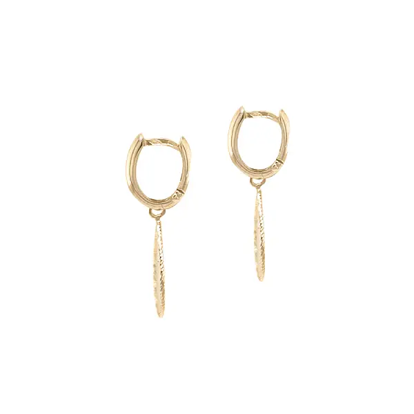 Gold dangle earrings