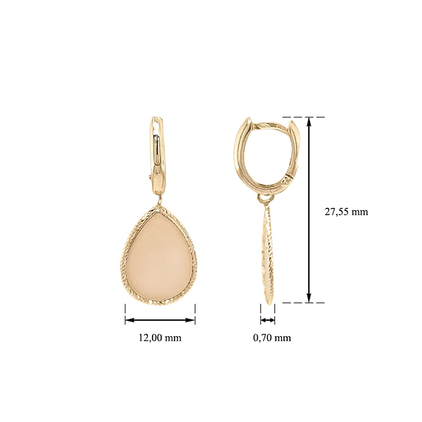 Gold dangle earrings