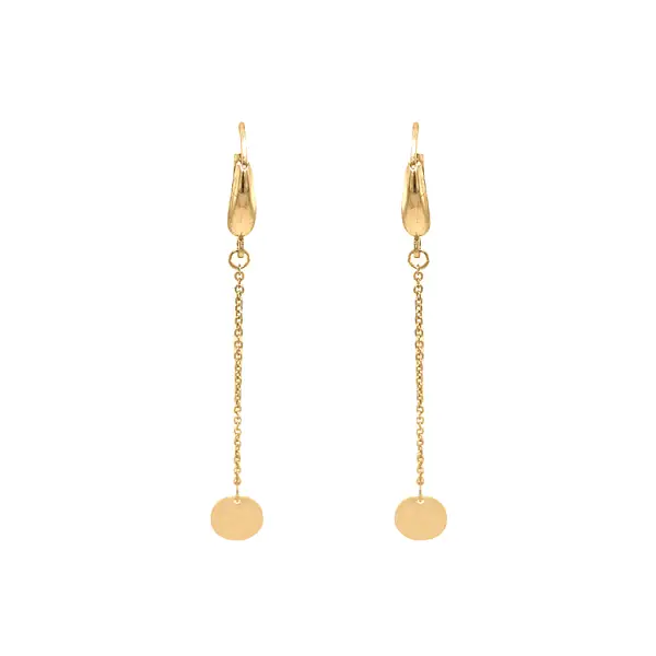 Gold dangle earrings
