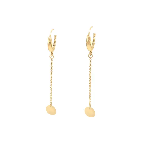Gold dangle earrings