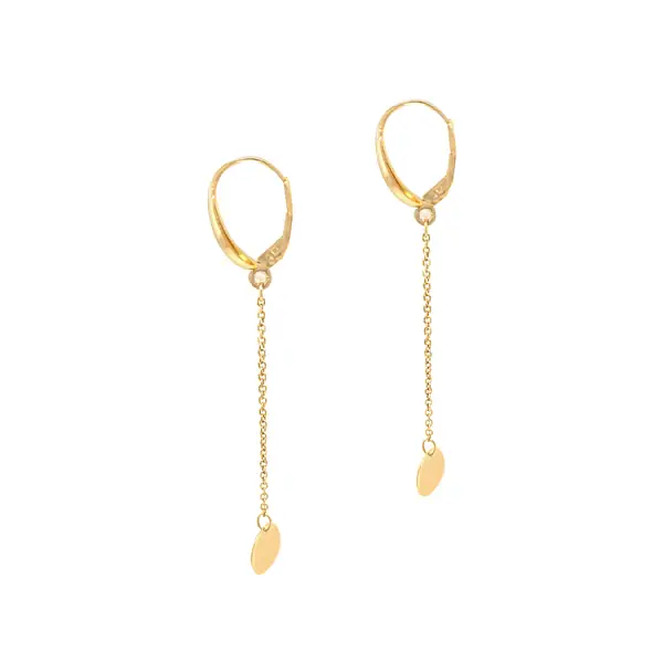 Gold dangle earrings