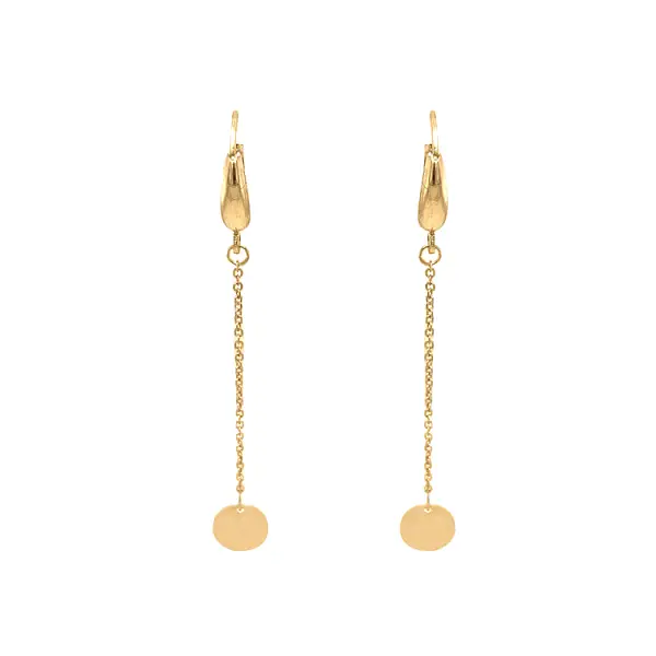 Gold dangle earrings