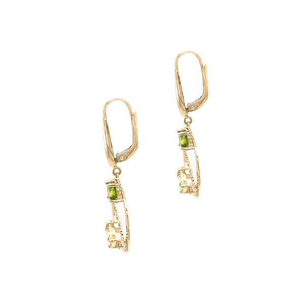 Gold dangle earrings