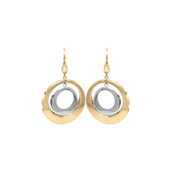 Gold Combination dangle earrings