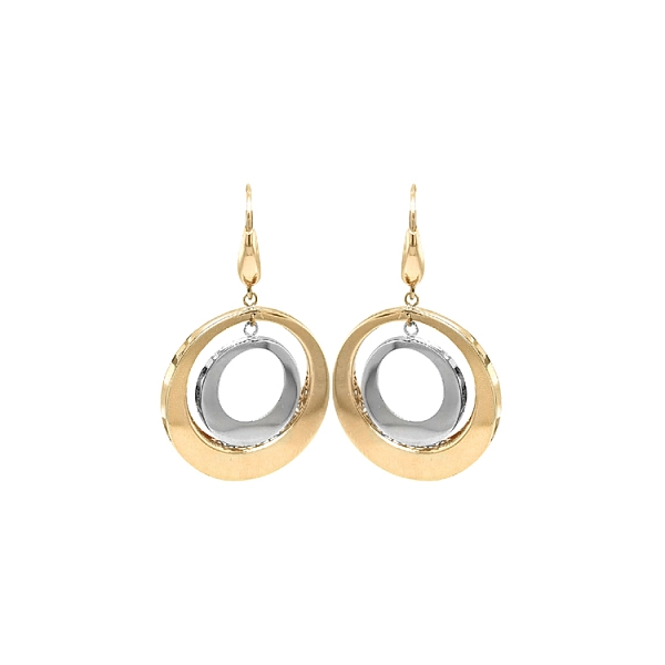 Gold Combination dangle earrings