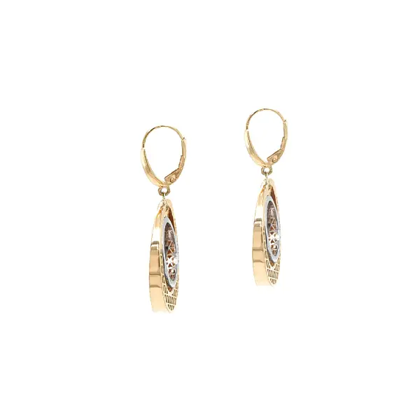 Gold Combination dangle earrings