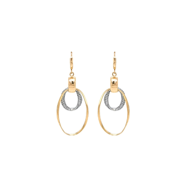 Gold Combination dangle earrings