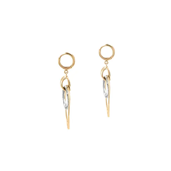 Gold Combination dangle earrings
