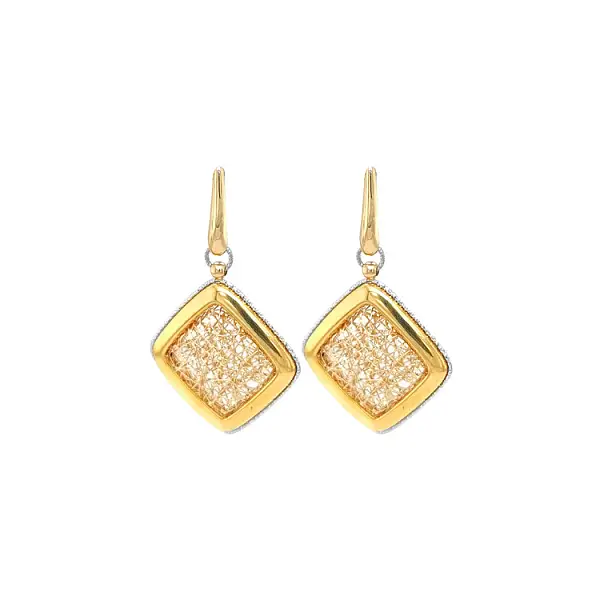 Gold dangle earrings