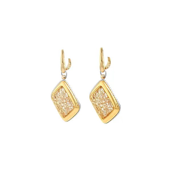Gold dangle earrings