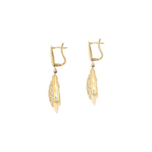 Gold dangle earrings